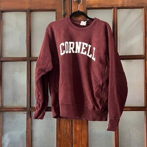 Champion Reverse Weave Cornell Sweatshirt in Maroon